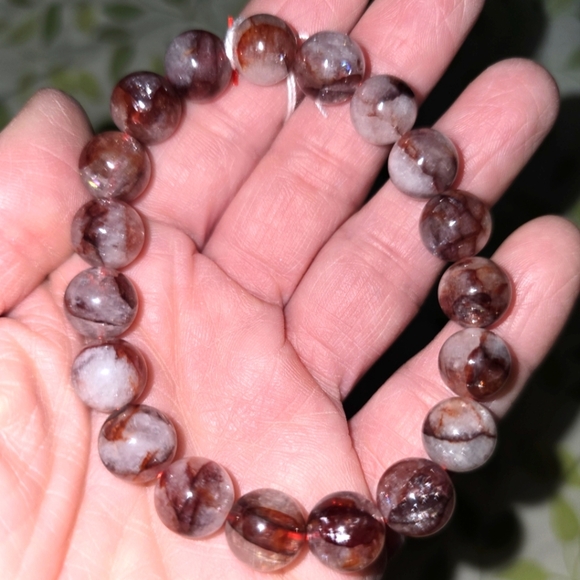 10mm Fire Quartz Bracelet - Picture 1 of 8